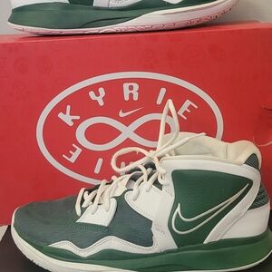 Nike Green and White Athletic Shoes